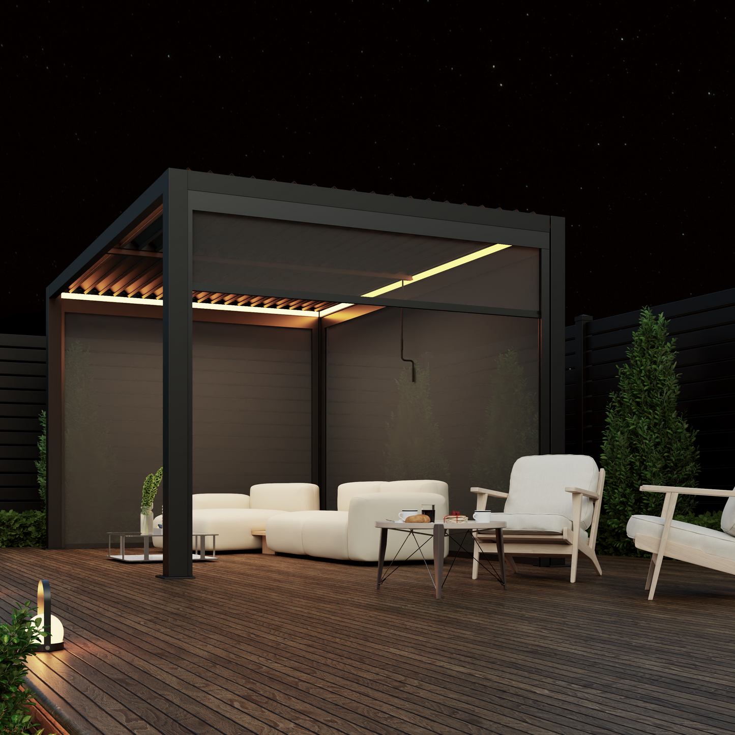 PergoLIFE Lite Aluminium Pergola With LED Lighting