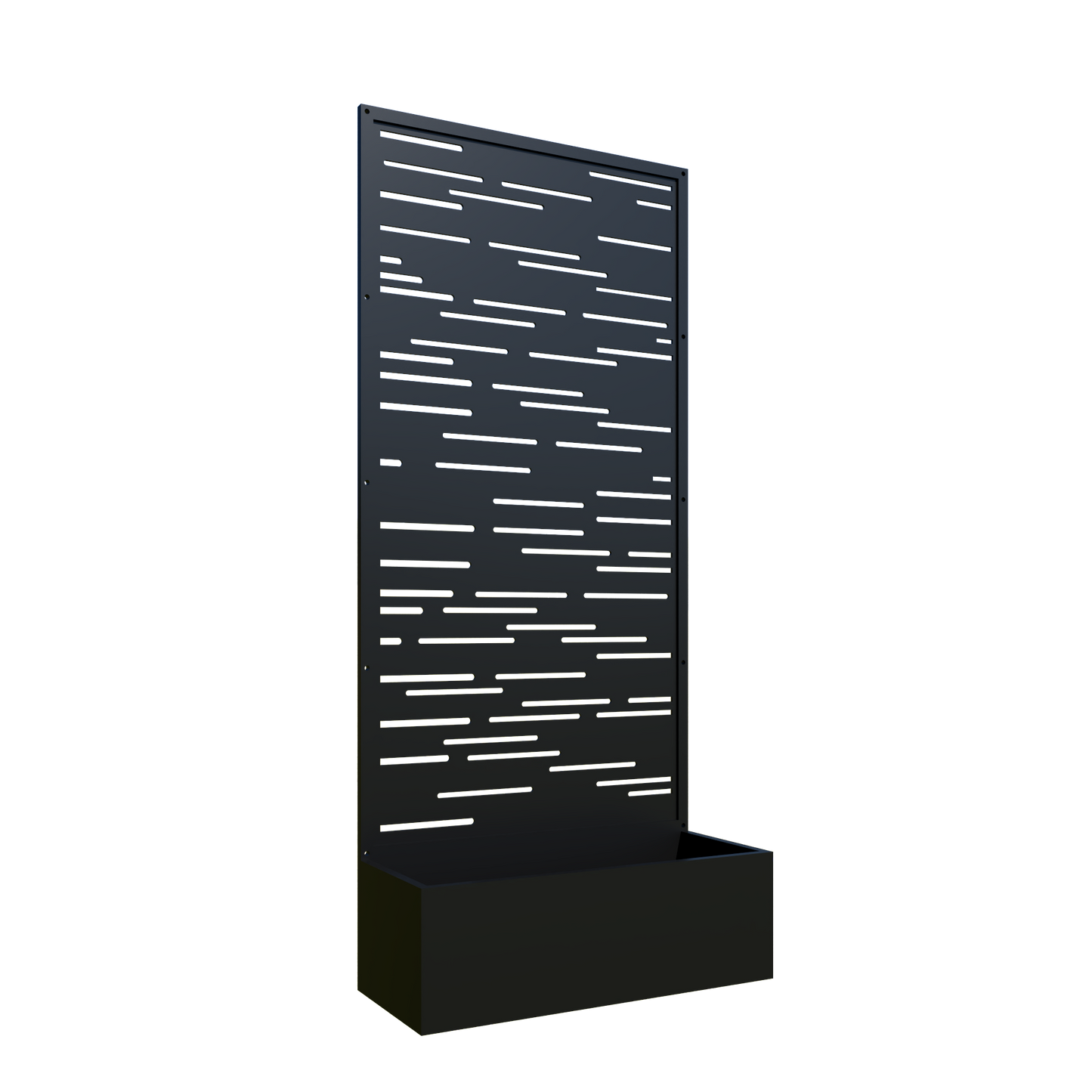 Mode 180cm Aluminium Planter With Decorative Screen
